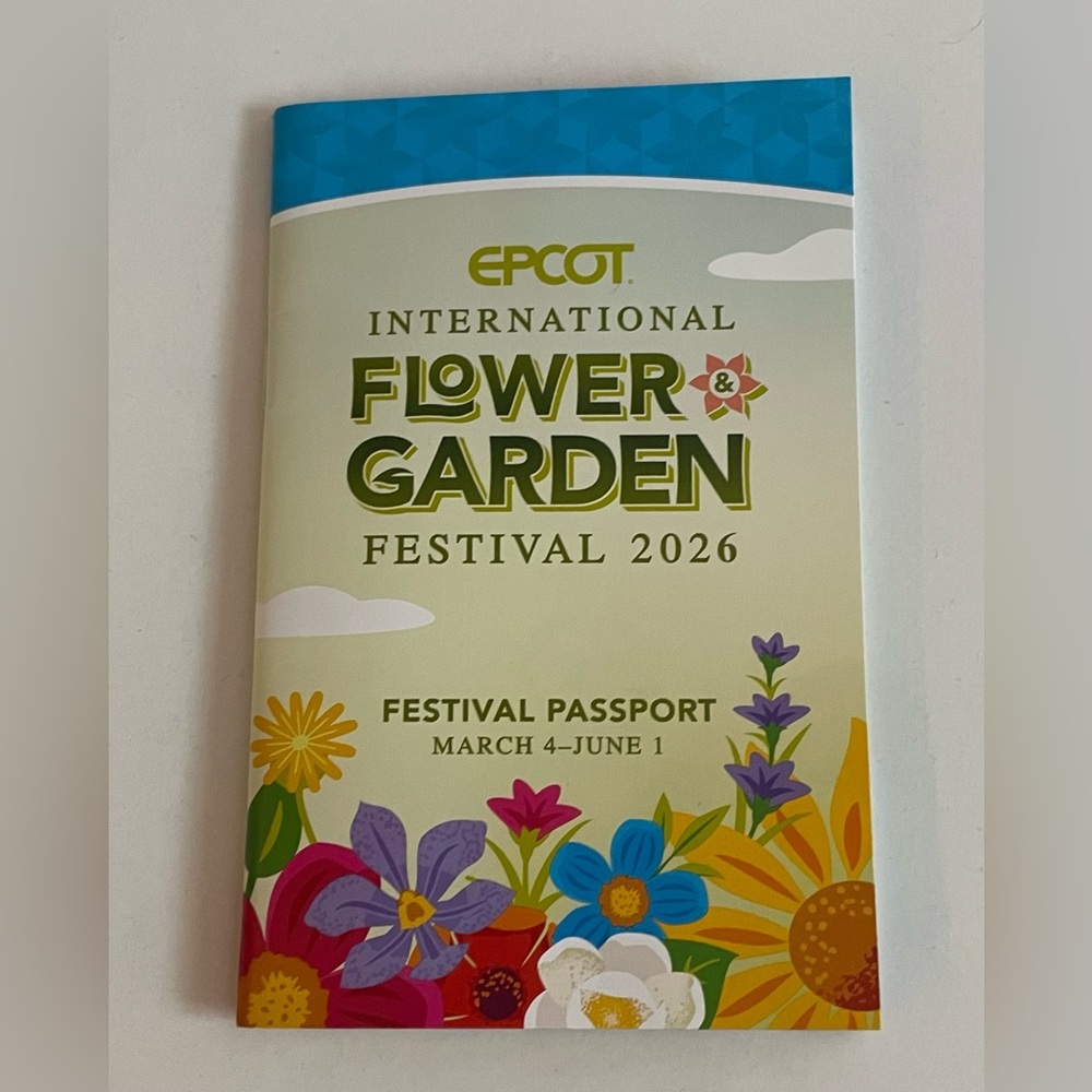 EPCOT Flower & Garden Festival 2026 Passport Book